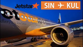 Jetstar Asia A320 Flight Experience: Singapore to Kuala Lumpur (3K687)