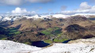 Panorama from the summit of Place Fell, eastern Lake District