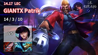 [ADC:GIANTX Patrik]Draven vs Caytlyn EUW Challenger Patch14.17✅