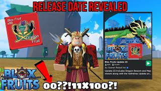 New Update 23 And Dragon Rework Update Official Release Date Got Revealed (Blox Fruits)