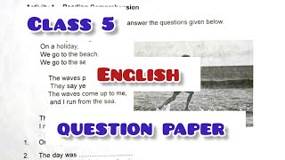 class 5 question paper science