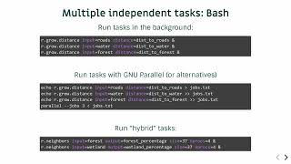 FOSS4G 2022 | Tips for parallelization in GRASS GIS in the context of land change modeling