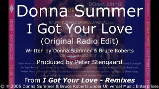 Donna Summer - I Got Your Love (Original Radio Edit) LYRICS - HQ 2005