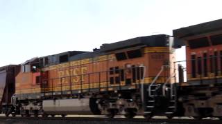 LOTS of BNSF action from Oklahoma City to Norman! Also friendly rail crews, 2-23-2013