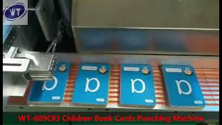 Cards Punching Machine For Children Book Flash Cards Cutting Machinery Children Book Making Machine