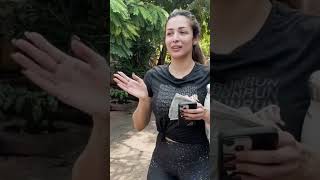 Mallika Arora drinks pure water from home #shortvideo