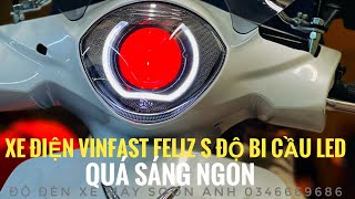 XE ĐIỆN VINFAST FELIZ S ĐỘ BI CẦU TEST SÁNG SIÊU SÁNG NGON #feliz_s_độbicầuled_quá_đẹp_siêu_sáng