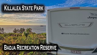 Killalea State Park Campgrounds, Badja Creek, Gurney VC, Grey Nomads Caravanning Australia, EP-122