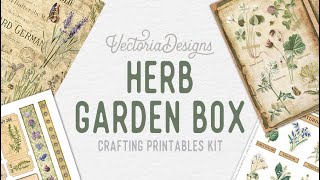 Discover our "Herb Garden Box" Crafting Kit | Journal Printables | Suitcase Box