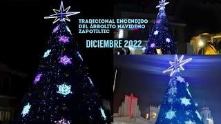 Tradicional encendido del Árbolito Navideño en Zapotiltic, Jalisco diciembre 2022