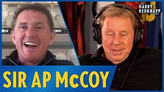 Sir AP McCoy explains to Harry Redknapp how he became a jockey!