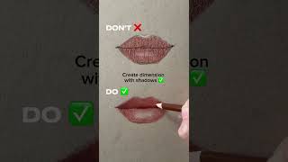 How to draw a realistic lip | Don't ❌ Do ✅ #drawing #art #artist #trending #shorts #youtubeshorts