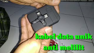 Tes Kabel Data Nanvan 3in1,Kabel Data Magnetik dan Kepala Charger LED