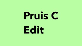 Pruis C edit