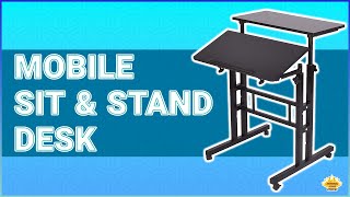 Mobile Sit & Stand Desk (Unboxing,  Installation & Review)