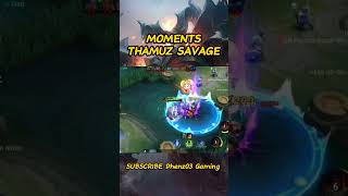 THAMUZ SAVAGE #mobilelegends #mlbb #video #shortvideo #viral #thamuzantimage #thamuzbestbuild