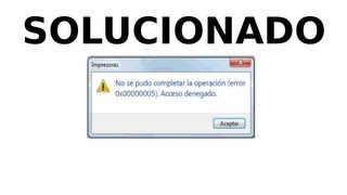 0x00000005 error en sistemas windows (solución)