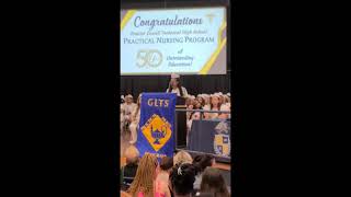 Edith Mercy Njuguna, Greater Lowell Technical School of Practical Nursing  standout graduates speech