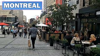 Evening Walk  Tour in Downtown Montreal, Quebec, Canada 2021(4K)