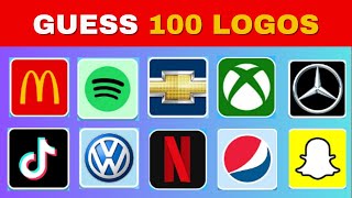 Guess The Logo in 3 Seconds | 100 Famous Logos | Logo quiz | Logo Challenge