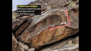 V3 Afternoon Delight, South Mountain Bouldering