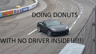 Doing Donuts with a Remote controlled Corvette on the Circuit