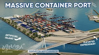 Building a MASSIVE CONTAINER PORT/Cargo Harbor in Cities: Skylines Magayon EP28 - Shipping Industry