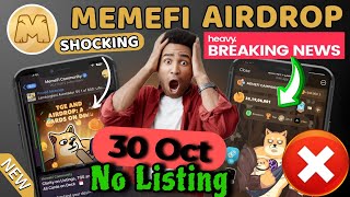 MemeFi New Updates - Listing Nov OR Dec || MemeFi अंदर की बात ये है