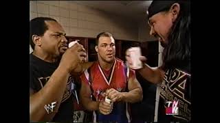 The APA make Kurt Angle try his first beer - (July 23, 2001)