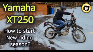 Yamaha XT250 - first ride of the Season