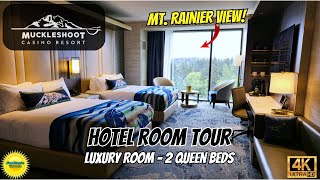 Muckleshoot Casino Resort Hotel Just Opened- Luxury Room 2 Queen Beds Hotel Room Tour #hotel #casino