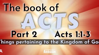 Things Pertaining to the Kingdom of God