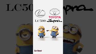 Supra vs Lexus LC500 minion style funny #funny#status #tiktok #trending #foryou #car #asmr #fyp #fy