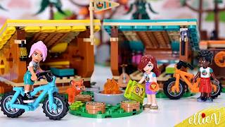 Who is crushing on who??? Lego Friends Adventure Camp 🌲 Cozy Cabins build & review