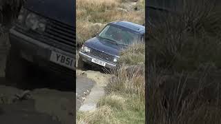 range rover p38 in deep ruts