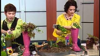 Magical Rubber Boot Table Decoration - CTV Edmonton (May 8, 2012)