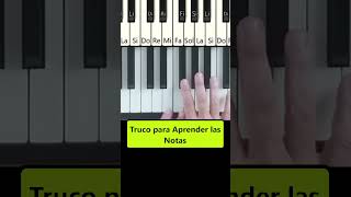 Truco para Aprender las Notas en Piano #pianoparaprincipiantes #clasesdepiano #pianonotas