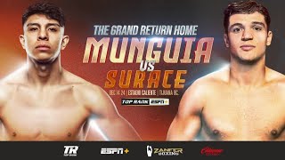 Munguia vs Surace Is On!!! #boxing #jaimemunguia #espnboxing #toprankboxing #toprank #bobarum