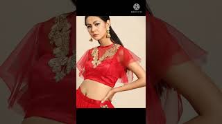 #shorts /Red solid sequinned Net Ready to wear saree#netsaree #short