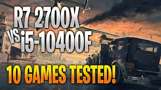 Ryzen 2700X vs Intel i5-10400F | 10 Game Benchmark Test and Gameplay