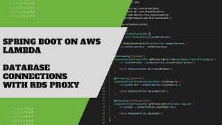 RDS Proxy with SpringBoot on AWS Lambda