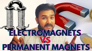 Difference between Electromagnet and Permanent Magnet | Magnetic effect of electric current Class 10