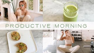 Healthy + Productive Morning Routine