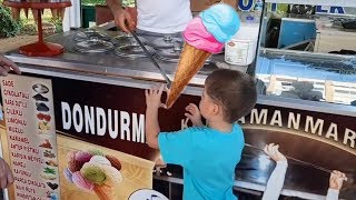 Турецкое мороженое Дондурма Turkish ice cream