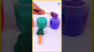 Water Colors & Clay Popsicle for Kids #diy #colors #shorts #viral #education #learning