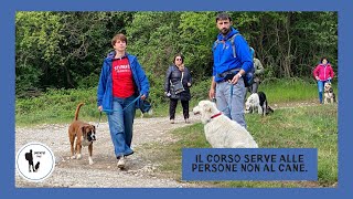 Il corso serve alle persone e non al cane.