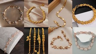 2024 Trending Most Beautiful Gold & Gemstone Bracelet Design Ideas #goldjewellry #trending #bracelet