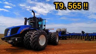 NEW HOLLAND T9.565 +PLANTADEIRA DE 55 LINHAS  💪🏼💙💥!!