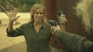 Fear The Walking Dead S4E2 - Madison meets Naomi | Falling from roof scene