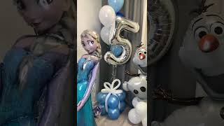 Холодное сердце - Эльза и Олаф из шаров на День рождения - Frozen Heart, Elsa and Olaf - balloons